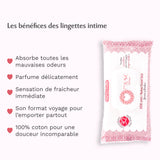 Lingettes toilette Intime au Sweet Litchi x120 - lot de 4