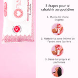 Lingettes toilette Intime au Sweet Litchi x120 - lot de 4