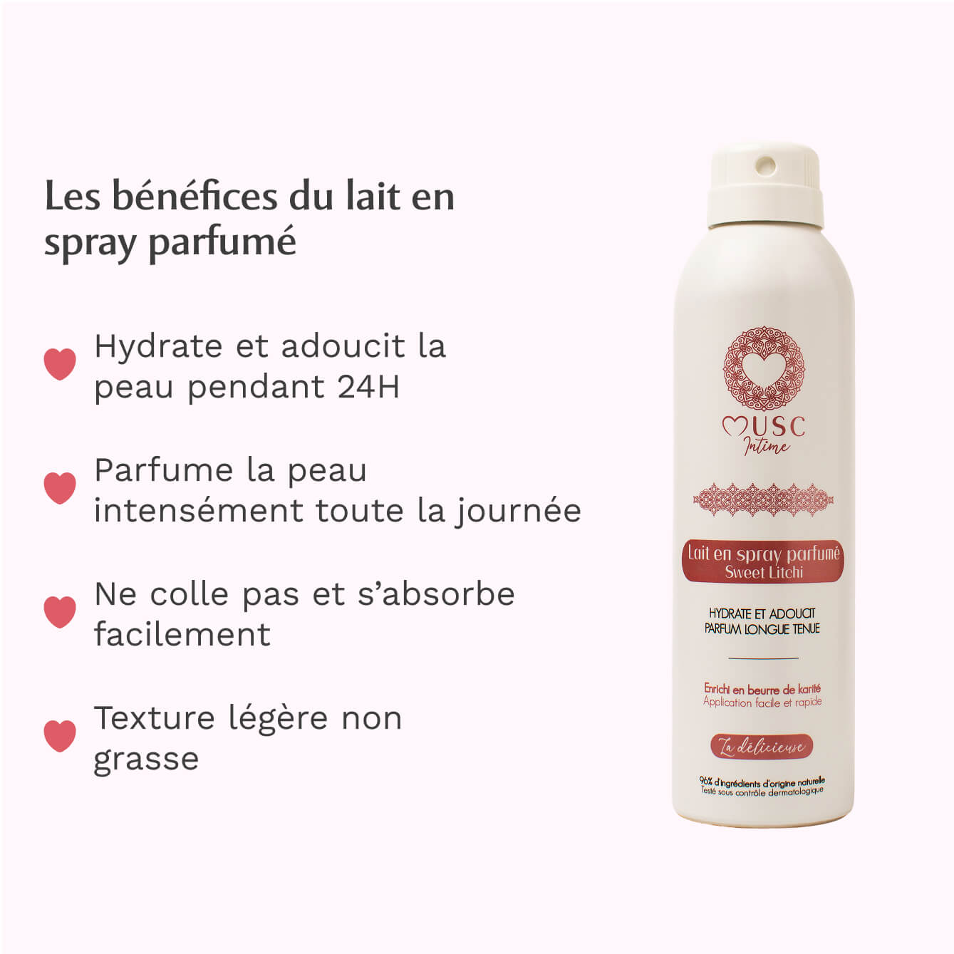 Lait en spray parfumé au Sweet Litchi - la Délicieuse