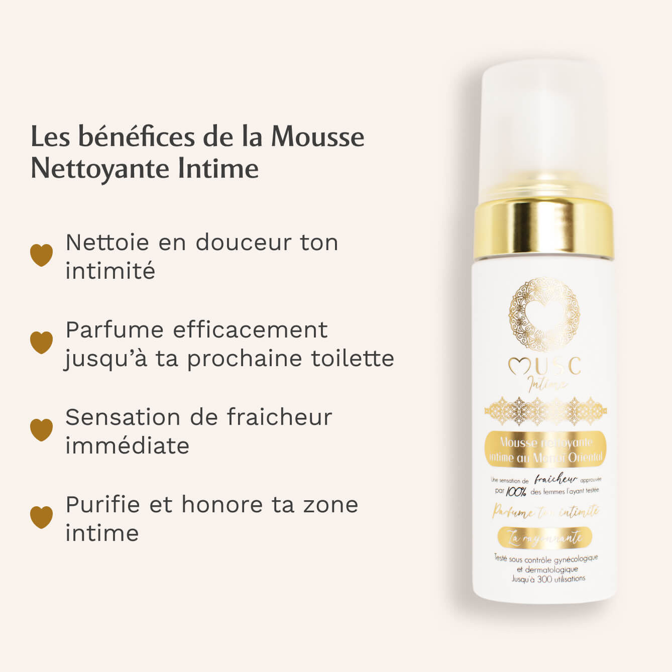Mousse nettoyante Intime Monoï Oriental - La Rayonnante