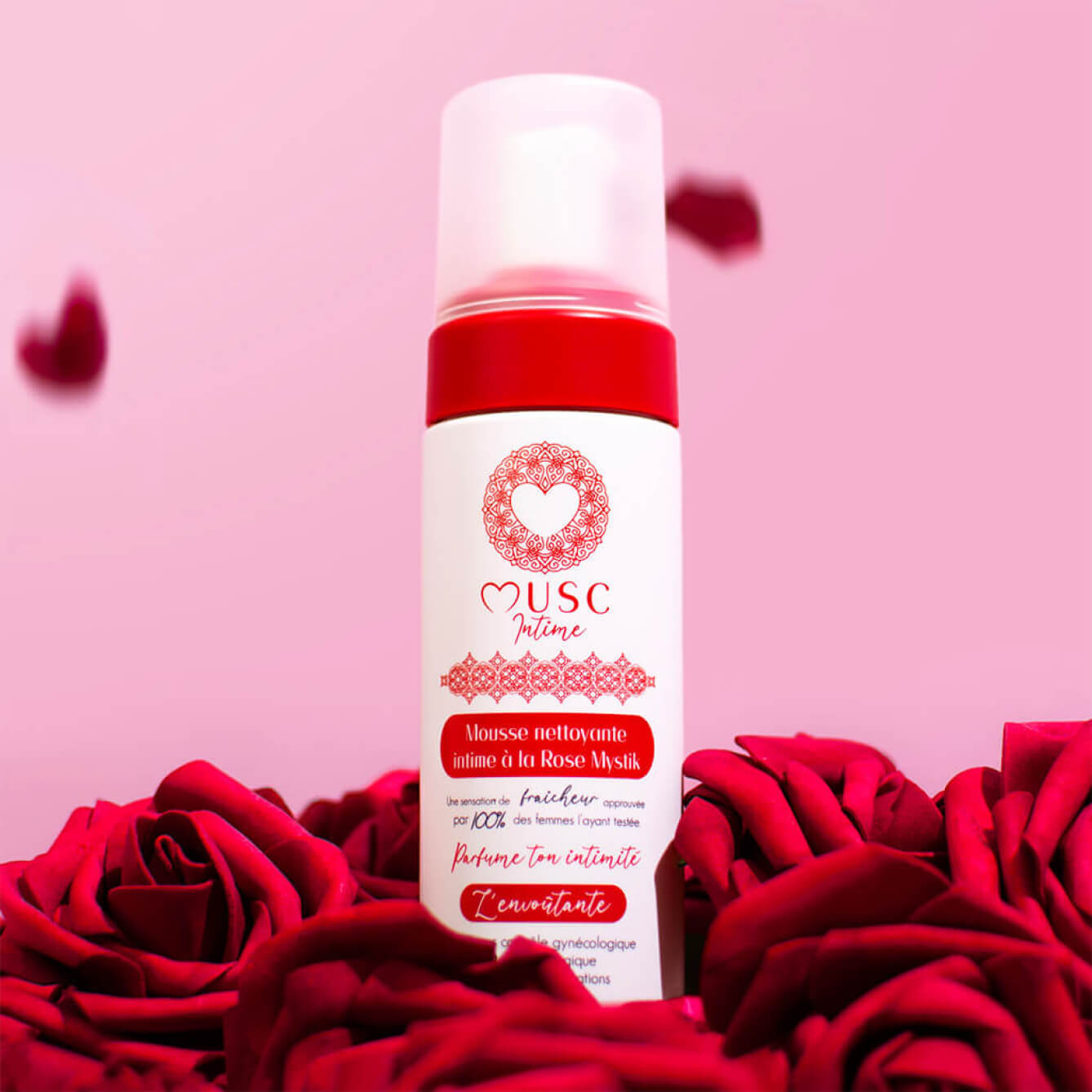 Mousse nettoyante Intime Rose Mystik - l'Envoûtante