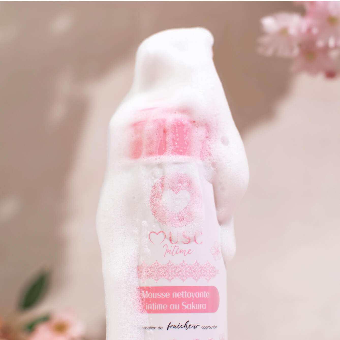 Mousse nettoyante Intime au Sakura - l’Innocente