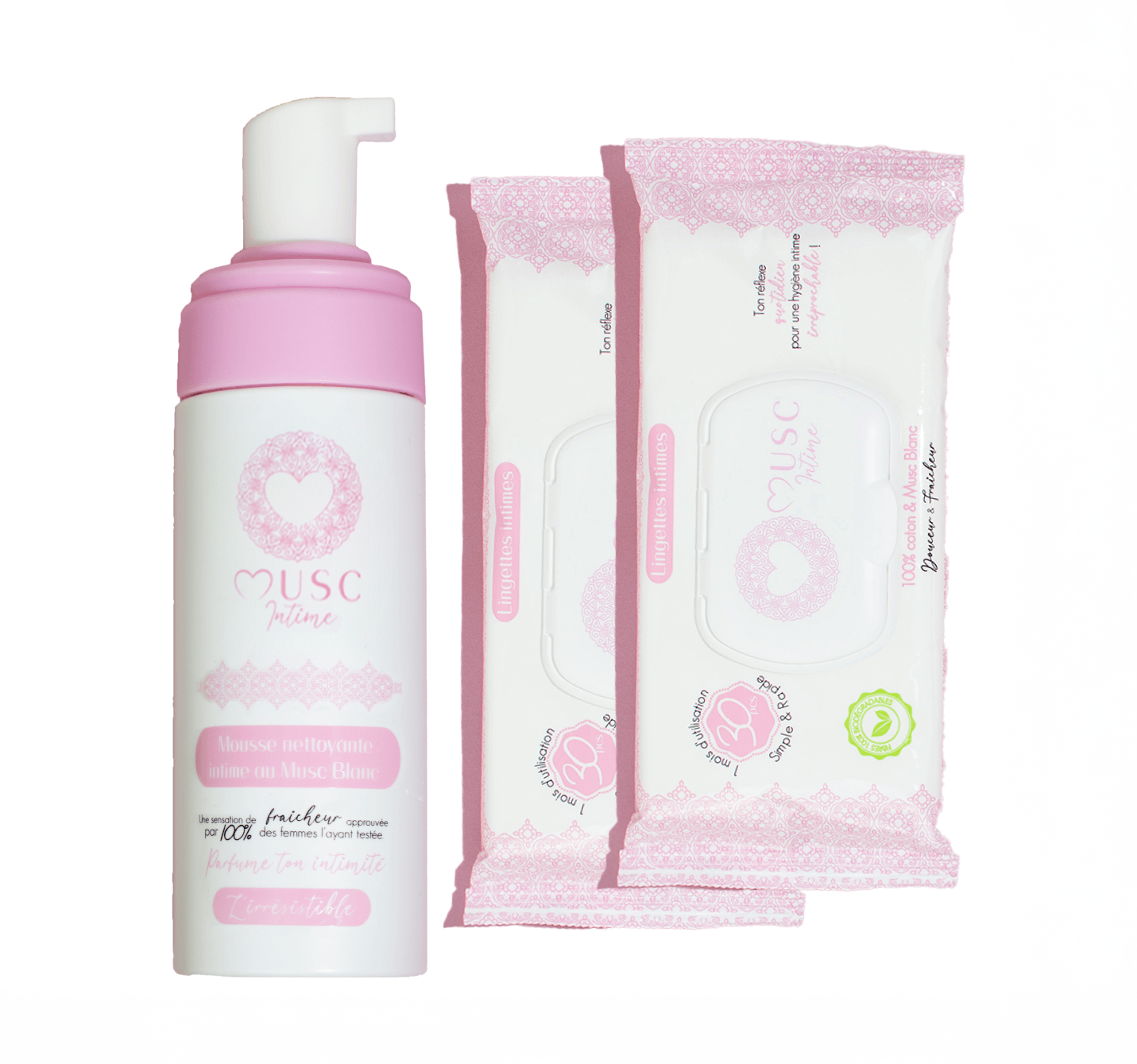 Mousse nettoyante Intime au Musc Blanc - l'Irrésistible