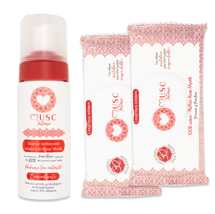 Mousse nettoyante Intime Rose Mystik - l'Envoûtante